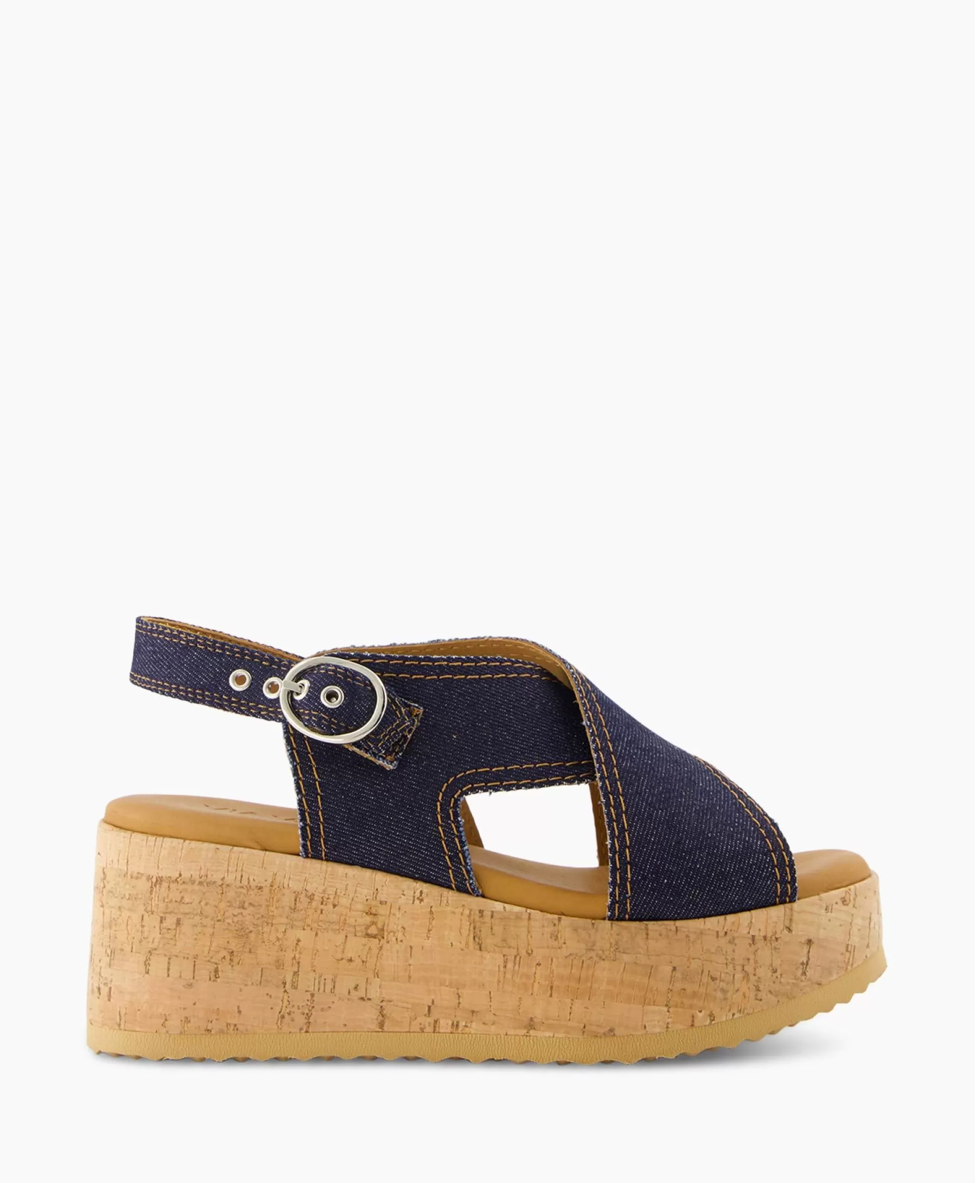 Discount Sandaal Met Hak Sissel Capri Blauw Dames Sandalen