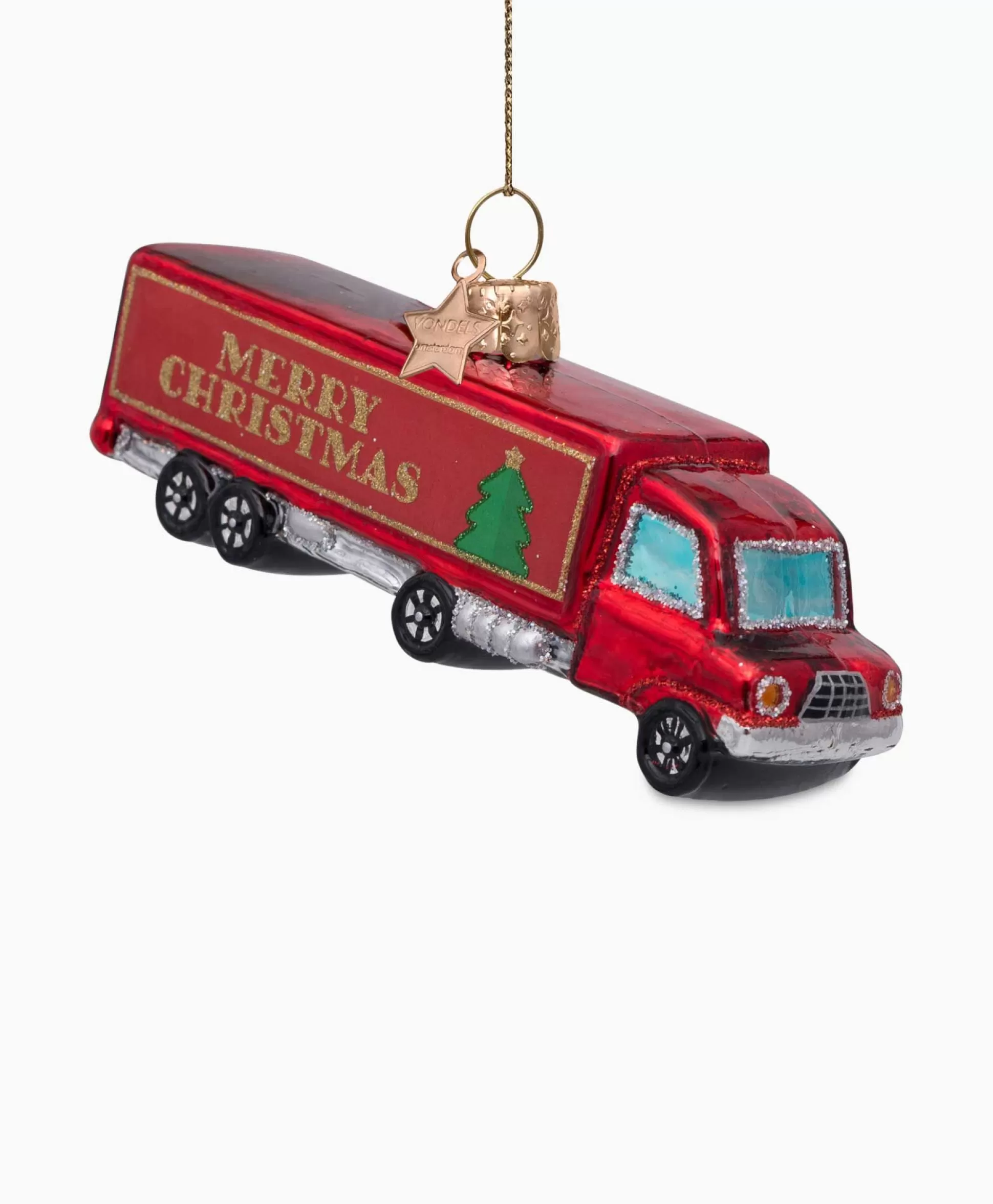 Clearance Kerstbal Christmas Truck Rood Lifestyle Lifestyle