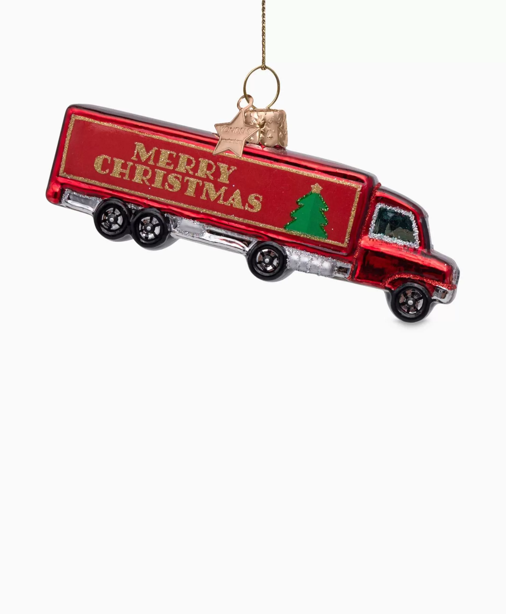 Clearance Kerstbal Christmas Truck Rood Lifestyle Lifestyle