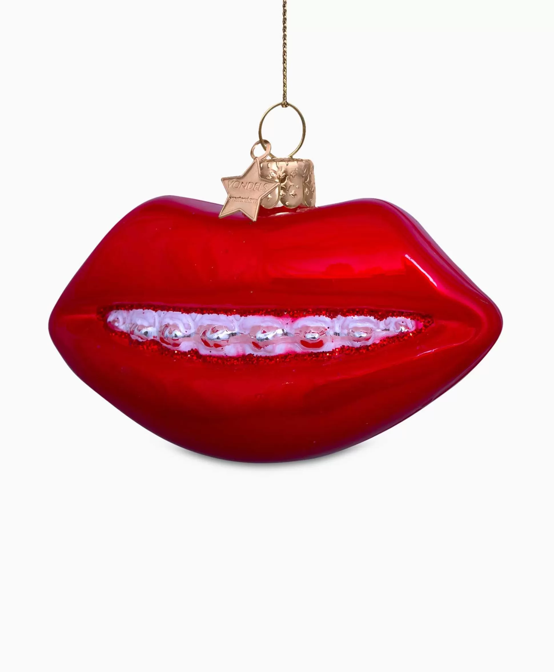 Sale Kerstbal Lippen Rood Lifestyle Lifestyle