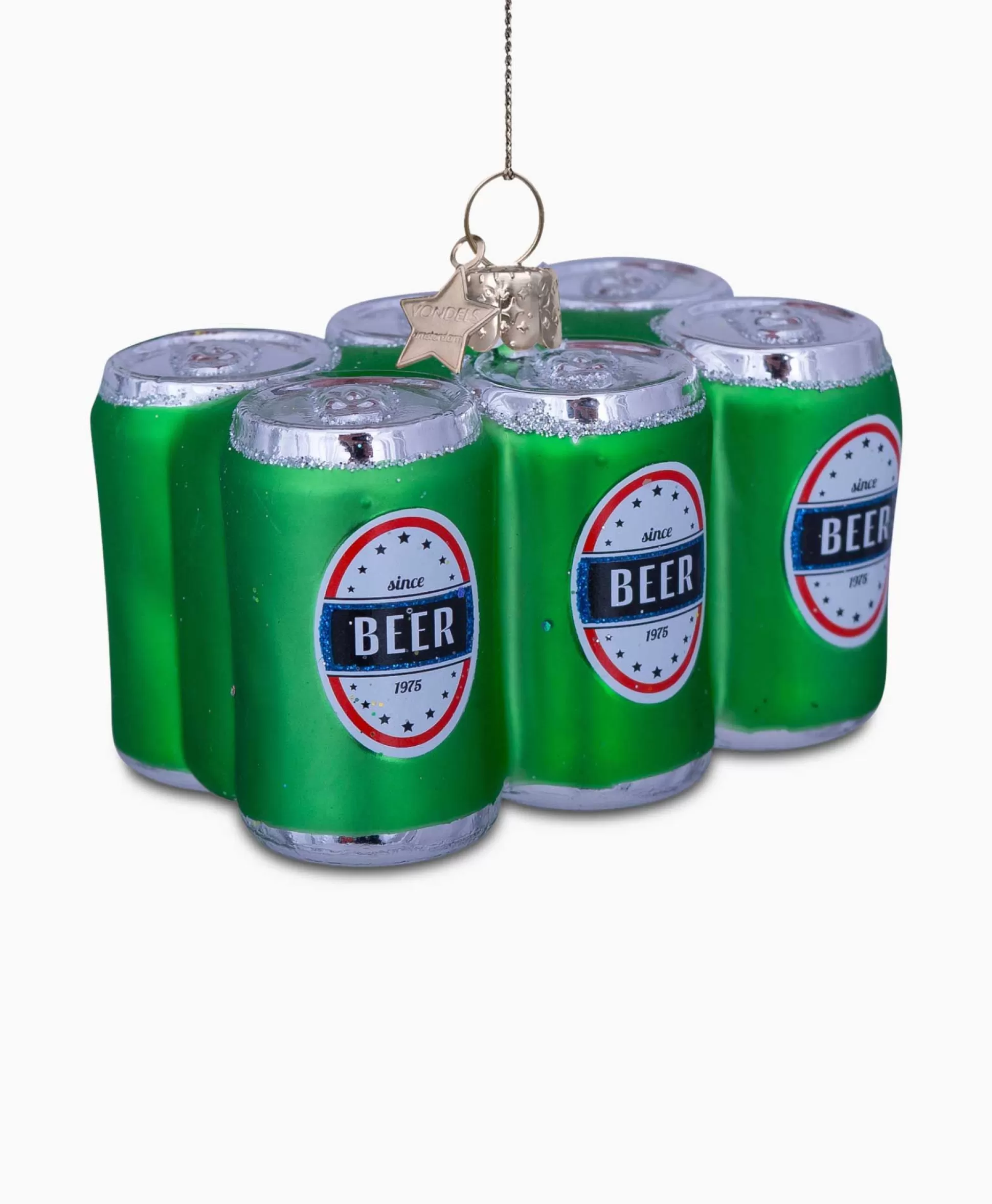 Clearance Kerstbal Sixpack Bier Groen Lifestyle Lifestyle