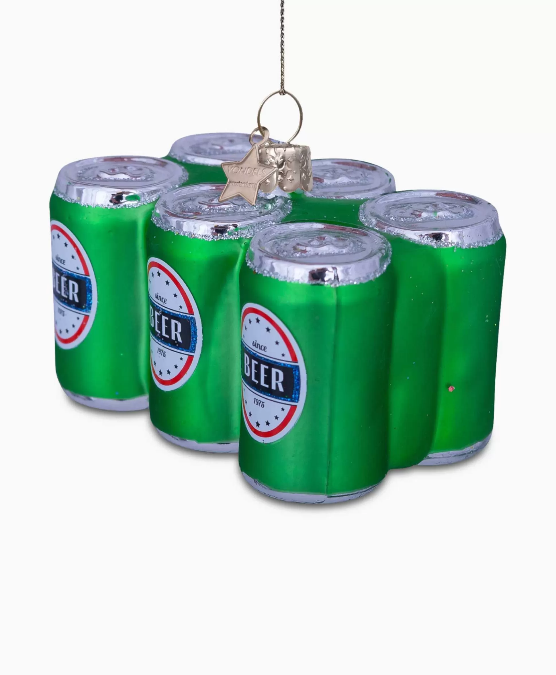 Clearance Kerstbal Sixpack Bier Groen Lifestyle Lifestyle