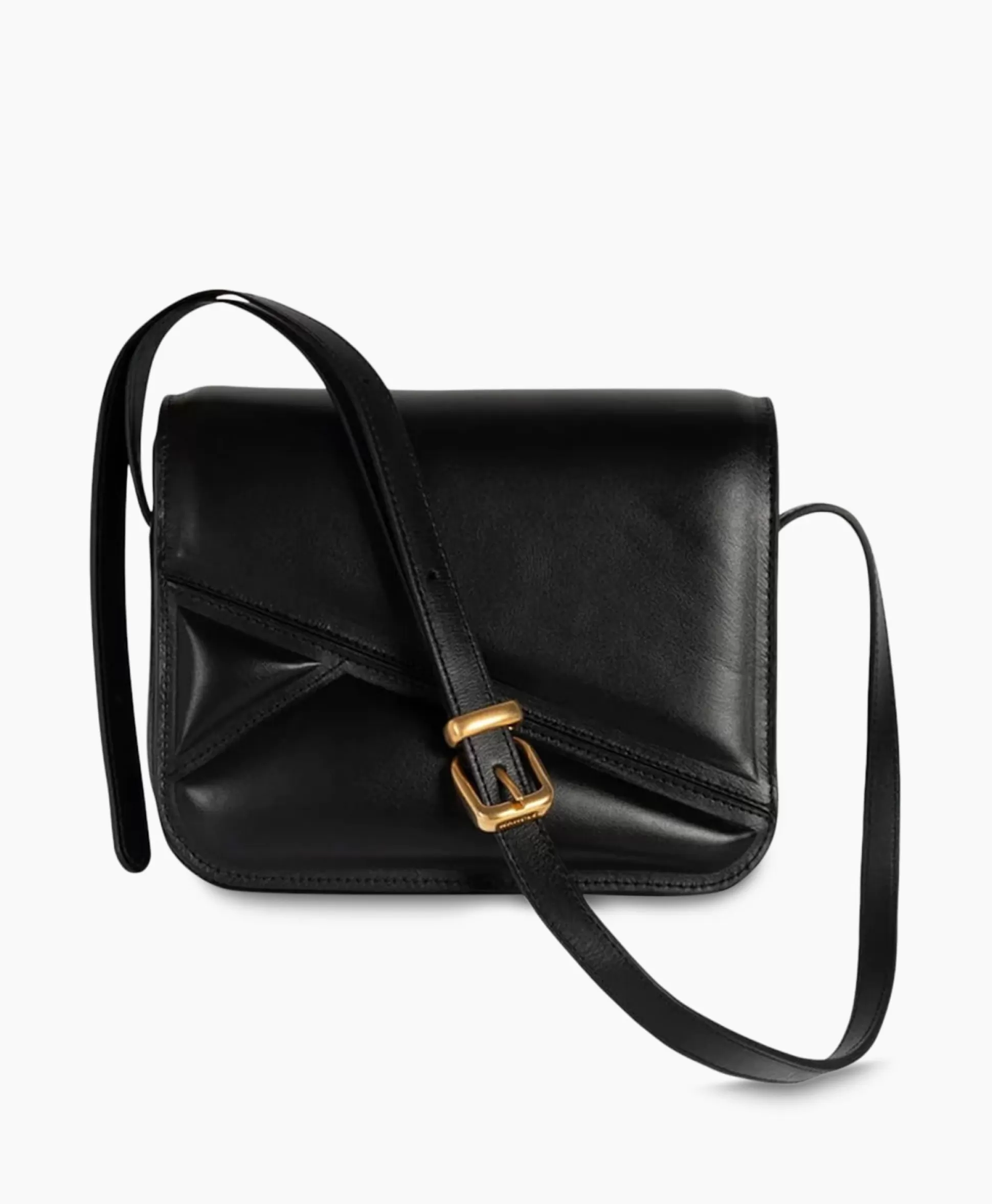 Outlet Crossbody Tas Oscar Trunk Medium Zwart Dames Tassen