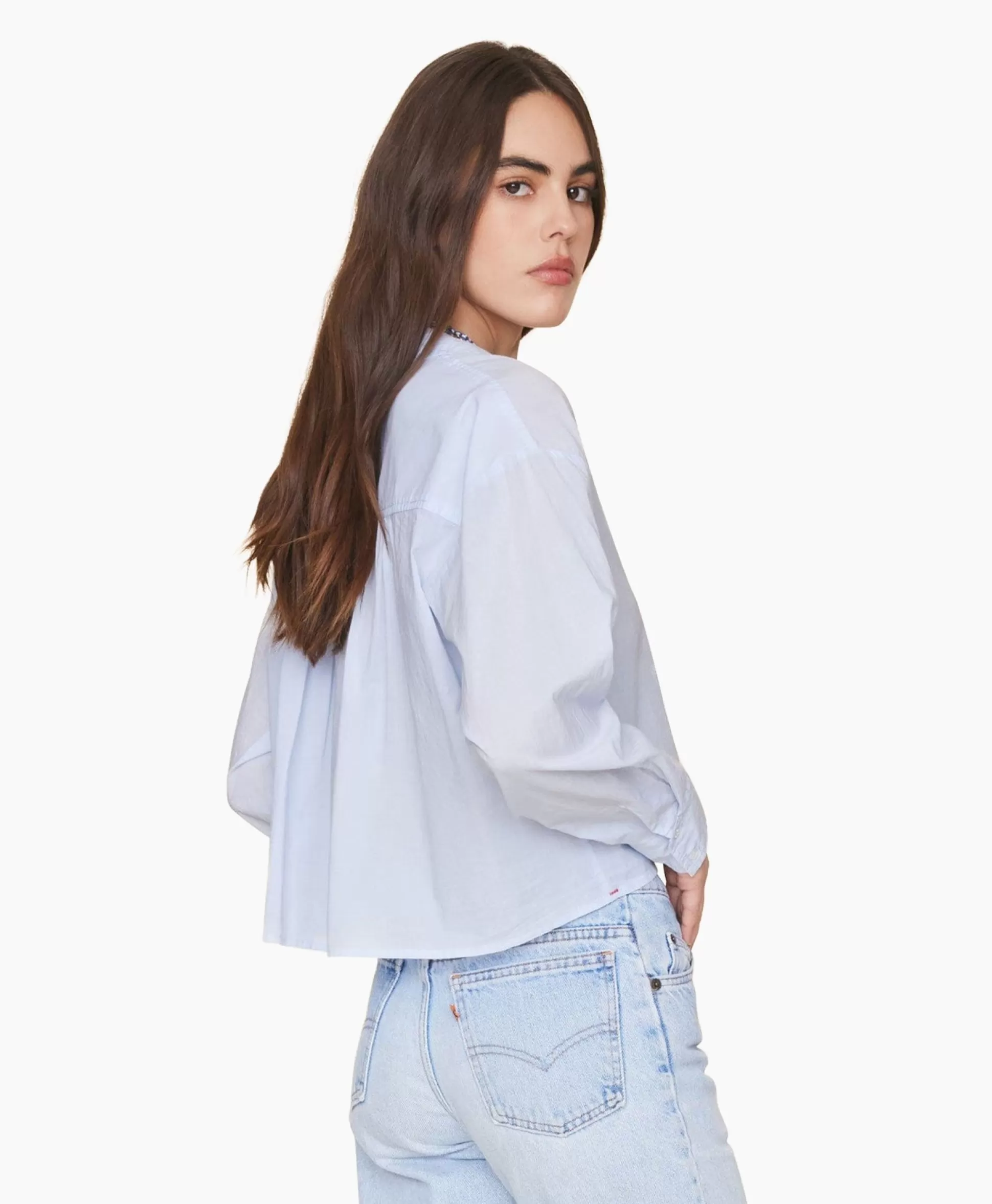 Hot Blouse Dawson Licht Blauw Dames Blouses