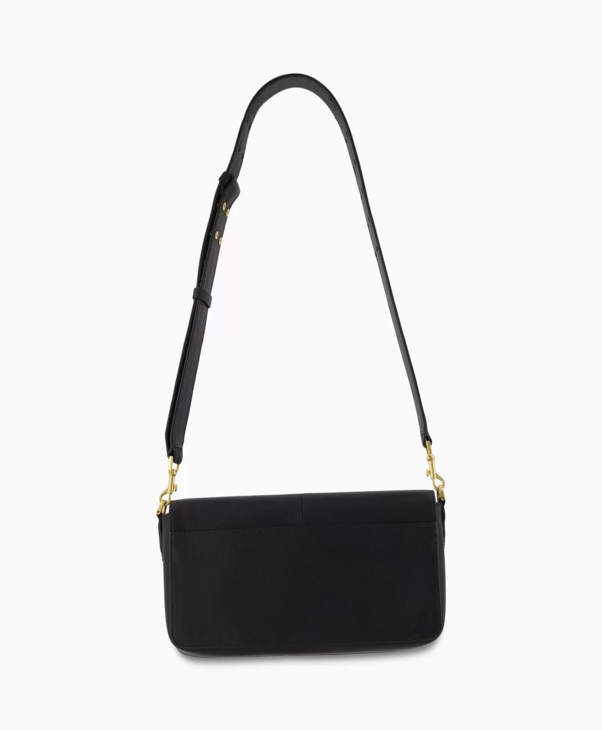 Sale Zadig & Voltaire Crossbody Tas Borderline Daily Grained Leath Zwart Dames Tassen
