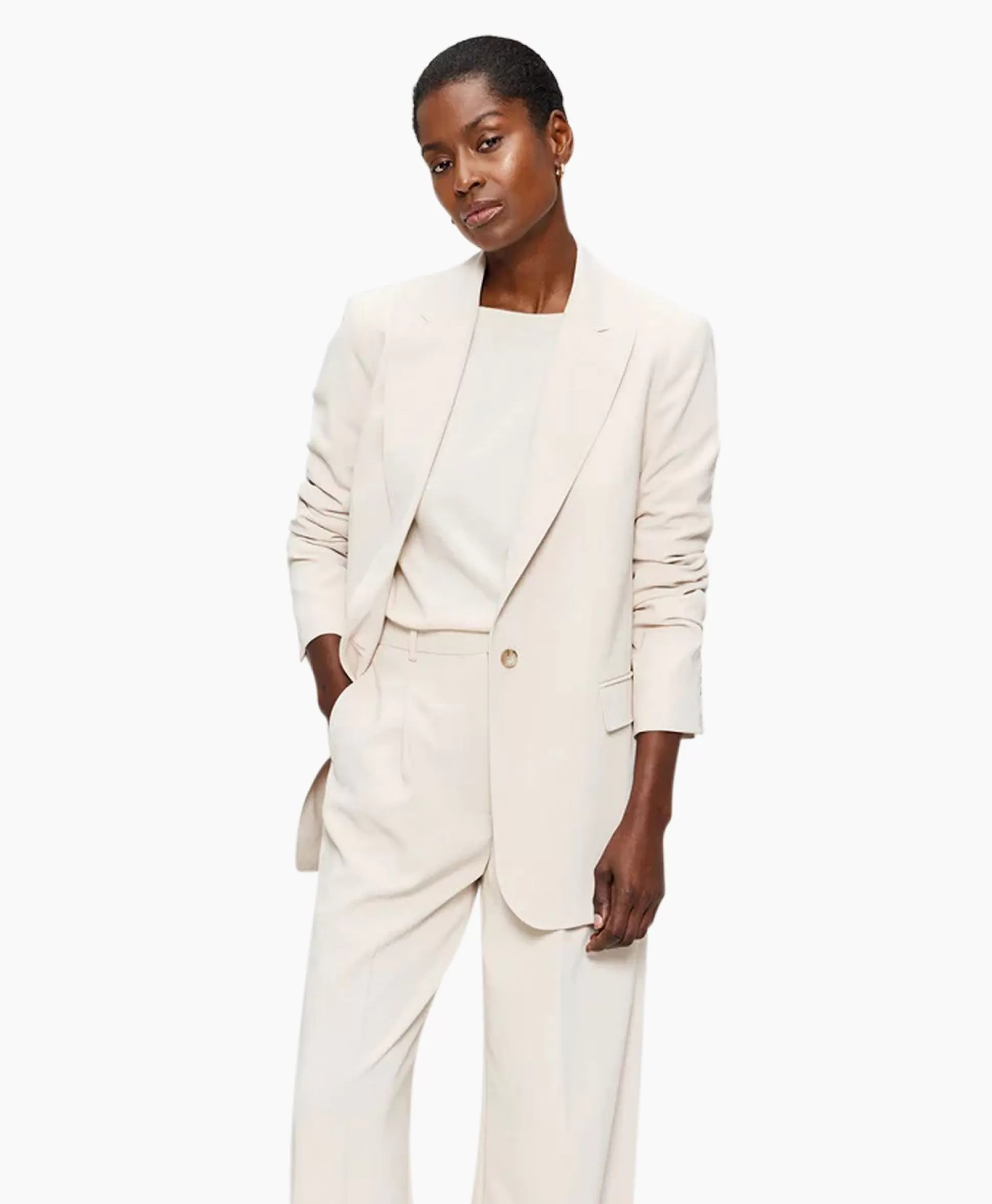 Cheap Blazer Cool Panama Off White Dames Blazers