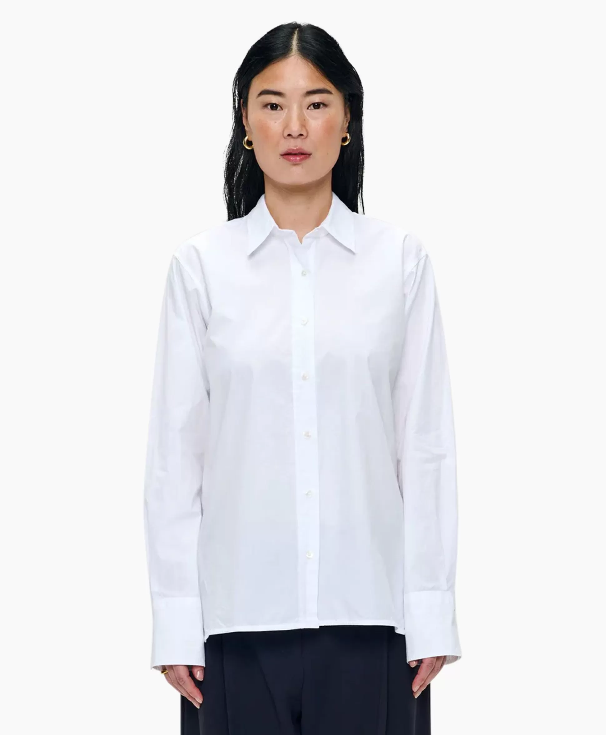 Fashion Blouse Boyfriend Wit Dames Blouses